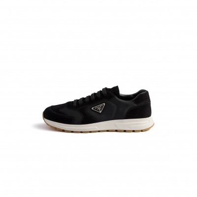 PRADA PRAX SUEDE AND RE-NYLON SNEAKERS 2EE455